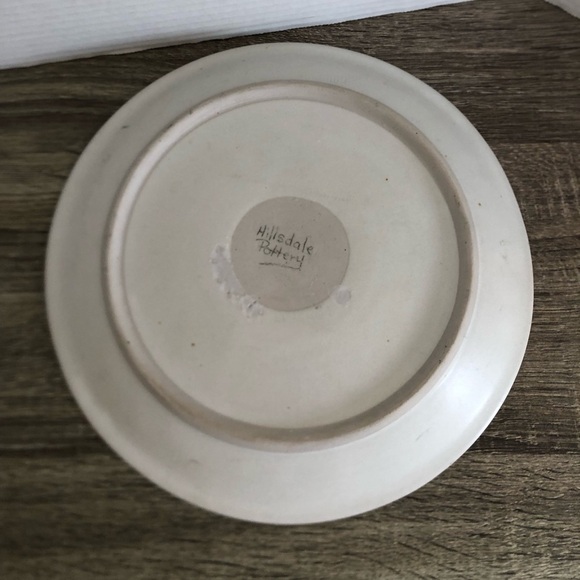 Abstract Ceramic Platter with Purple and Grey Design - Picture 7 of 15